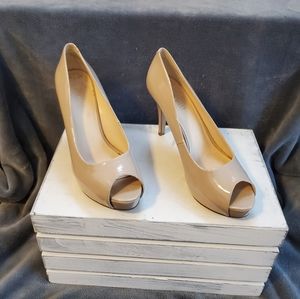 Nine West Peep-Toe Platform Heels